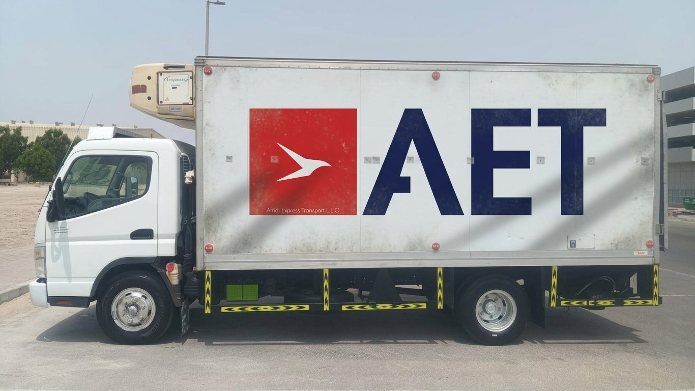 Refrigerated truck transport for temperature-sensitive industrial supply deliveries near Musaffah Port Abu Dhabi