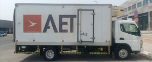 Refrigerated truck transport for temperature-sensitive cargo near Khalifa Port Abu Dhabi